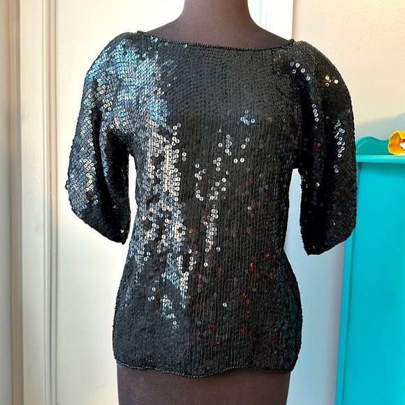 Tops - Vintage sequin shirt